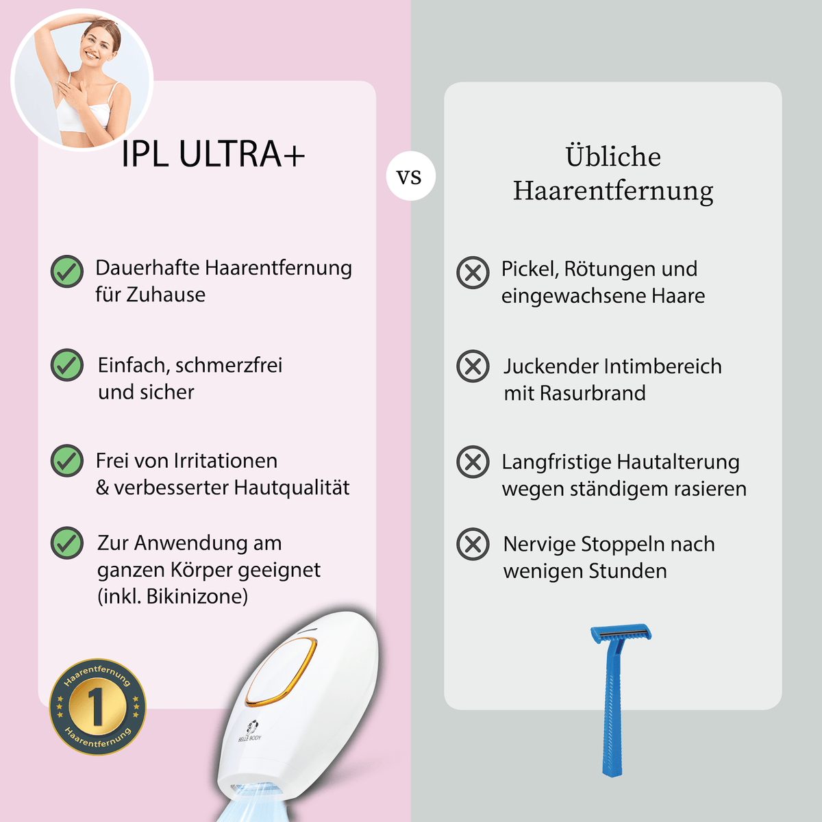 Belle Body IPL Ultra+ i DARMOWA pianka depilacyjna